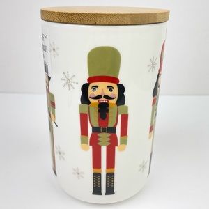 New Winter/ Holiday Ceramic Canister 🎄 Nutcracker Design